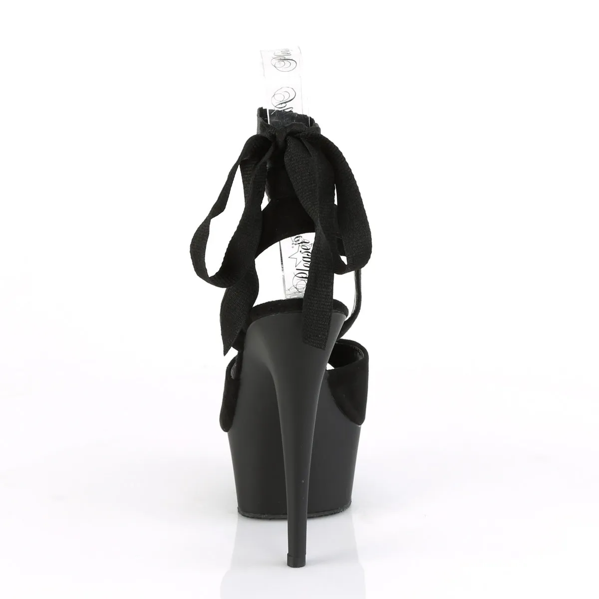 DELIGHT-634  Black Faux Suede/Black Matte