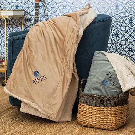 Delta Sigma Phi Sherpa Lined Blanket
