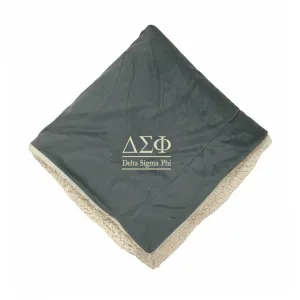 Delta Sigma Phi Sherpa Lined Blanket