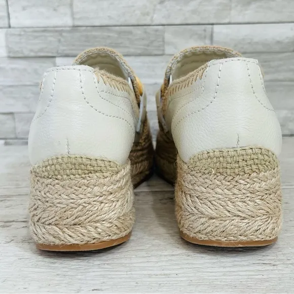 Dolce Vita Women’s 7M Ivory Leather Jhenee Platform Slip-OnSneaker NWOB $140