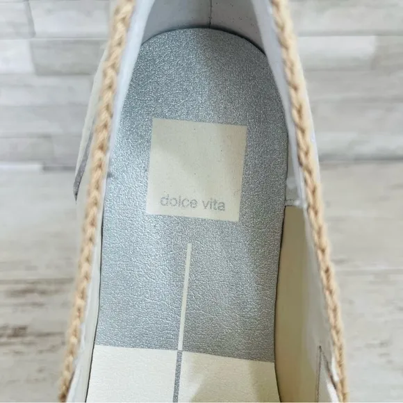 Dolce Vita Women’s 7M Ivory Leather Jhenee Platform Slip-OnSneaker NWOB $140