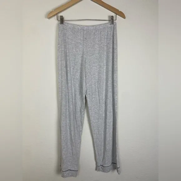 Eberjey Gisele long pj set gray modal super soft pajama set 2 piece