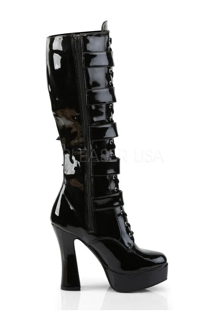 ELECTRA-2042 Platform Boot  | Black Patent