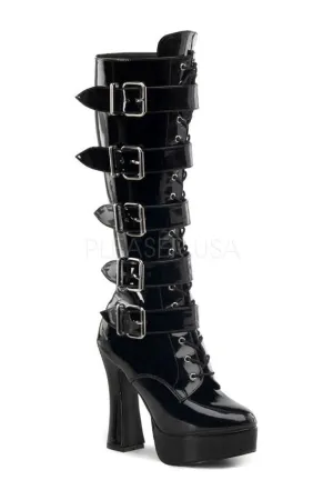 ELECTRA-2042 Platform Boot  | Black Patent