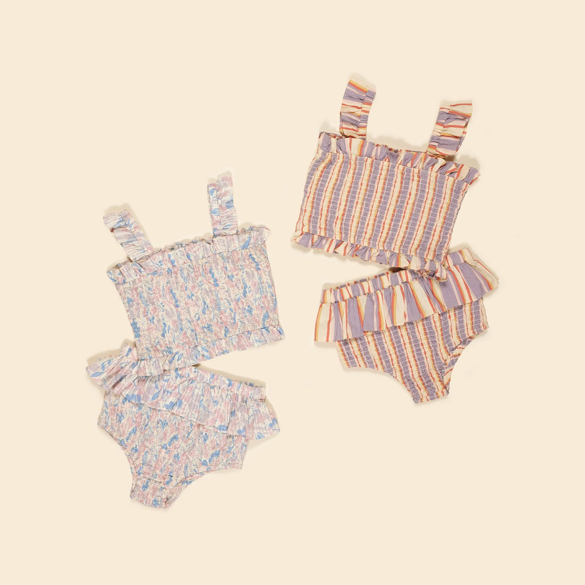 Elvira Beach Set - Rustrel Stripe/50's Floral (EXCLUSIVE)