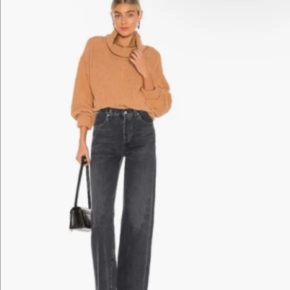 EUC FREE PEOPLE Be Yours Cowl Neck Sweater size Medium