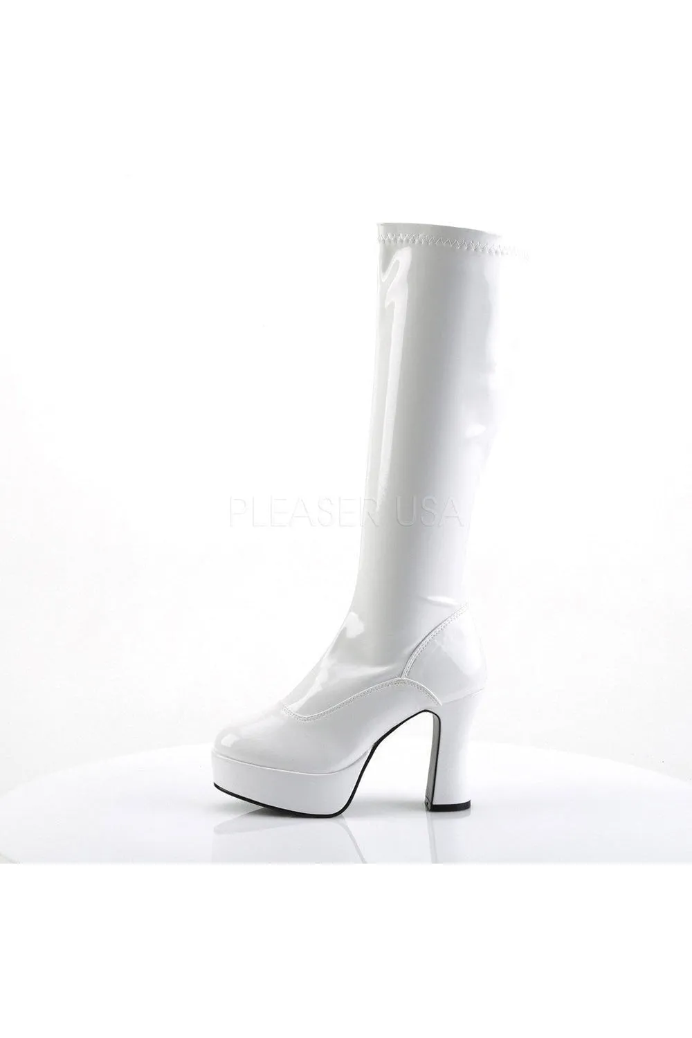 EXOTICA-2000 Go Go Boot | White Patent