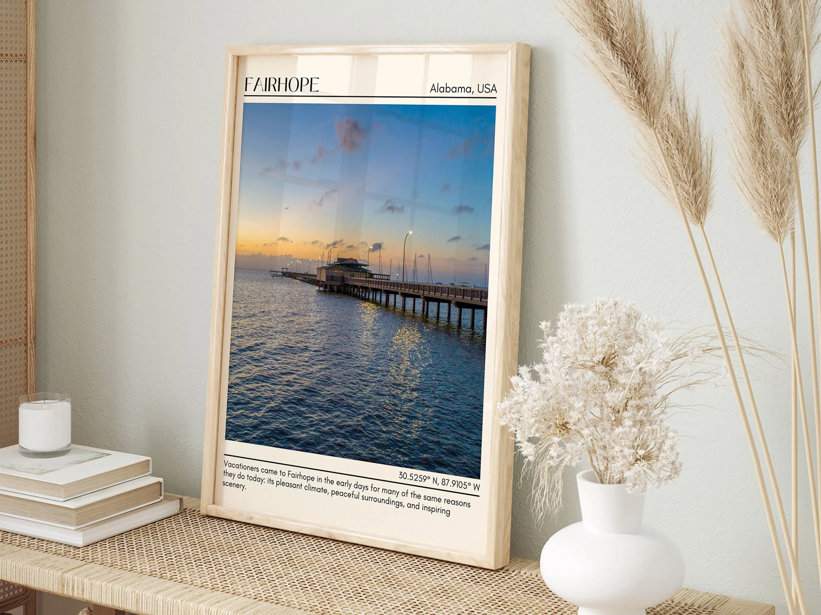 Fairhope Wall Art Canvas, Alabama, USA