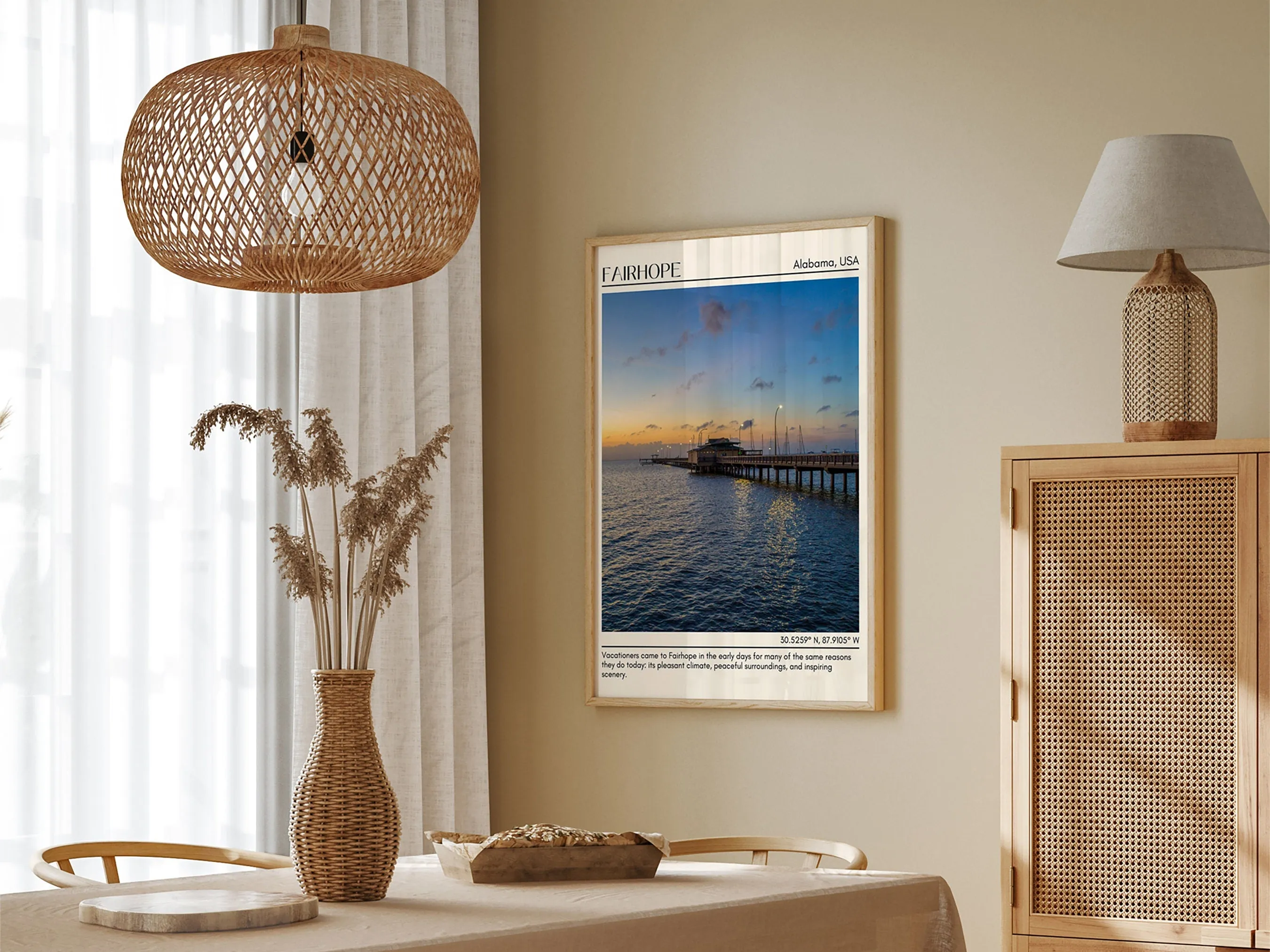 Fairhope Wall Art Canvas, Alabama, USA