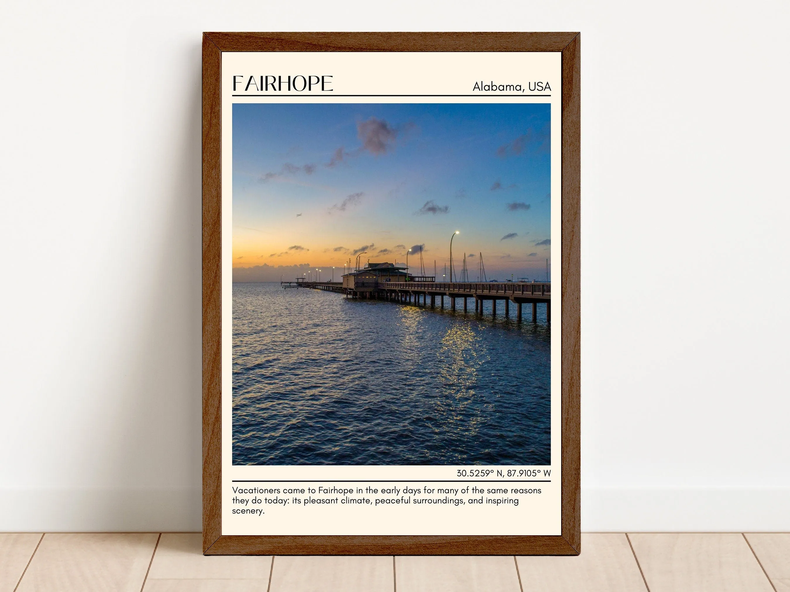 Fairhope Wall Art Canvas, Alabama, USA