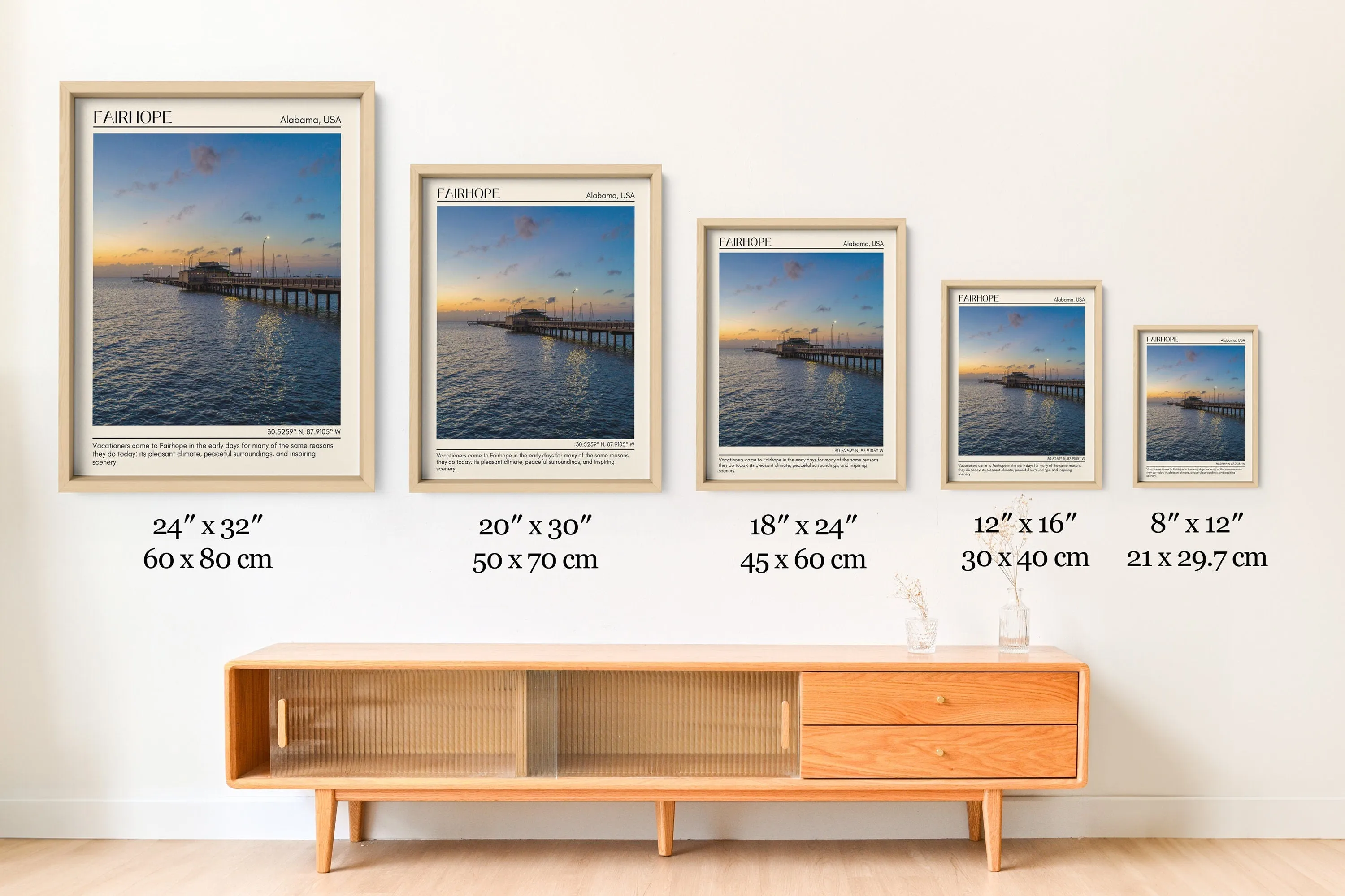 Fairhope Wall Art Canvas, Alabama, USA