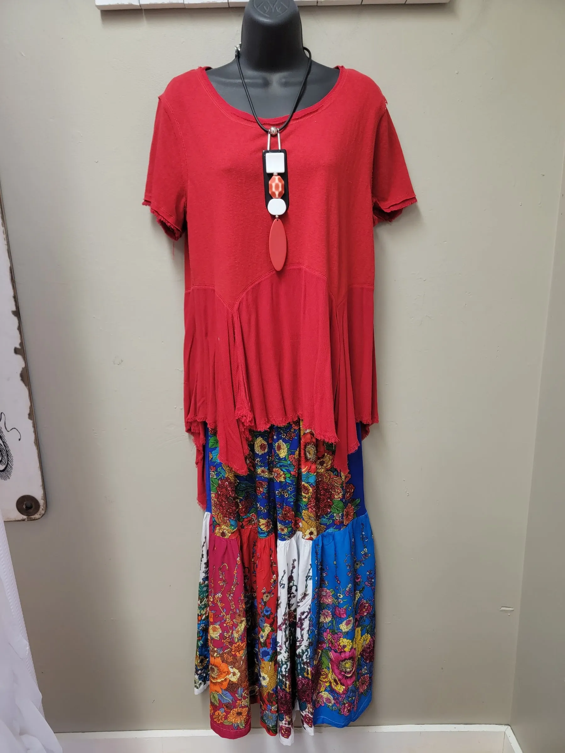 FINAL SALE WAS $44.99  3 Color Ways  - Adorable Sharkbite Top with Raw Edge  Detail