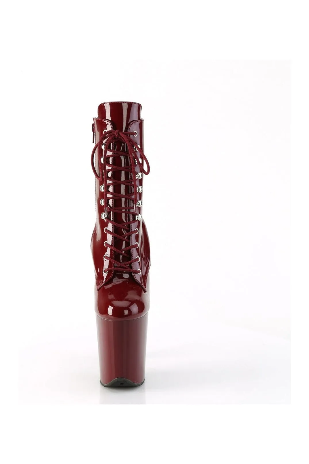FLAMINGO-1020 Burgundy Patent Ankle Boot