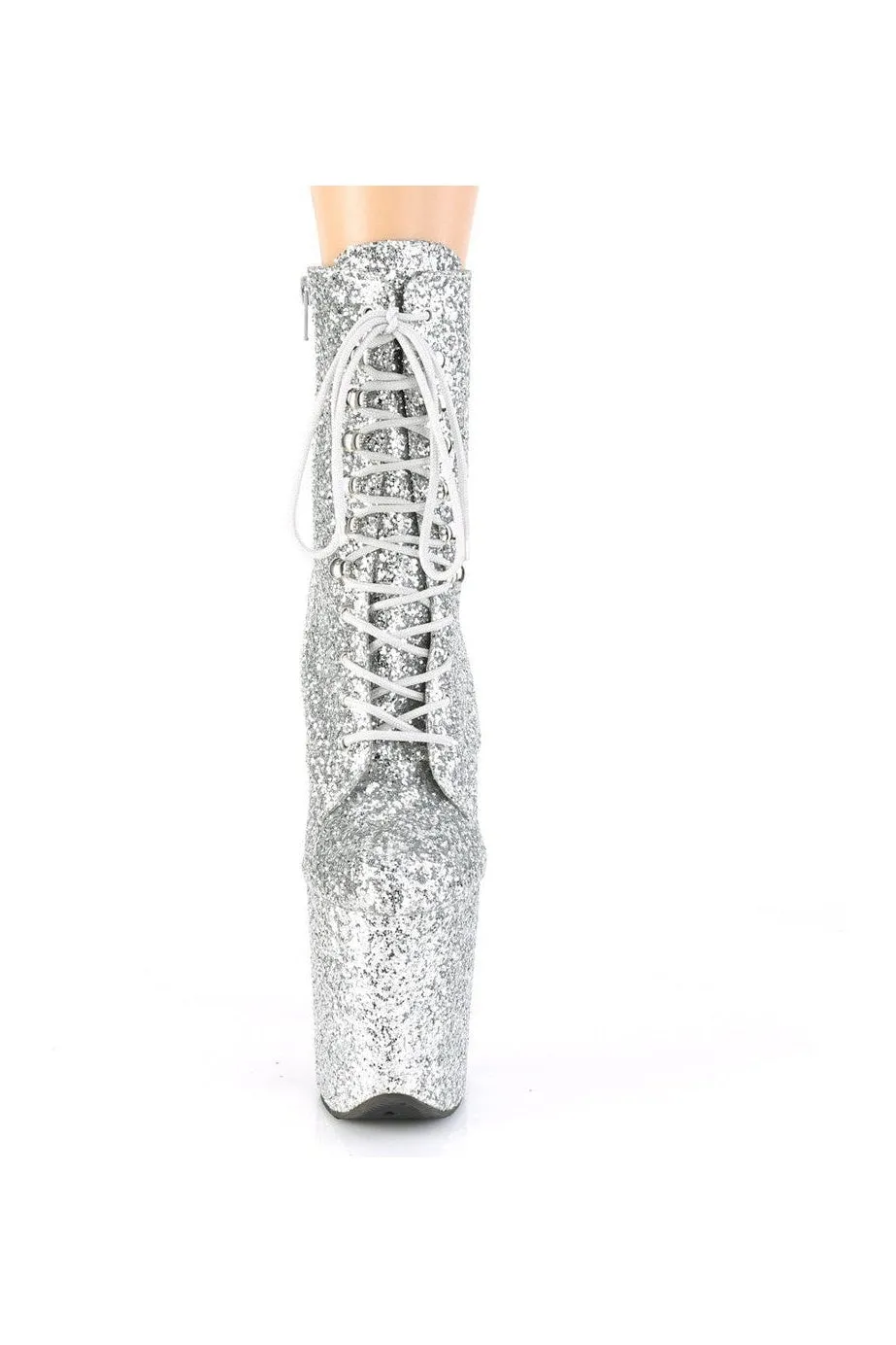 FLAMINGO-1020GWR Ankle Boot | Silver Glitter