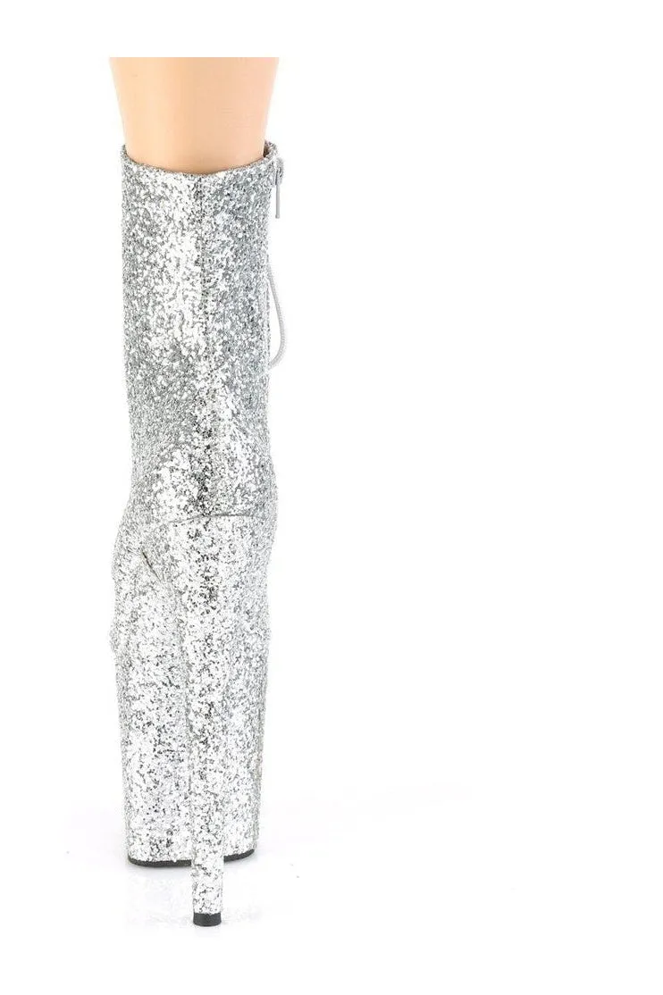FLAMINGO-1020GWR Ankle Boot | Silver Glitter