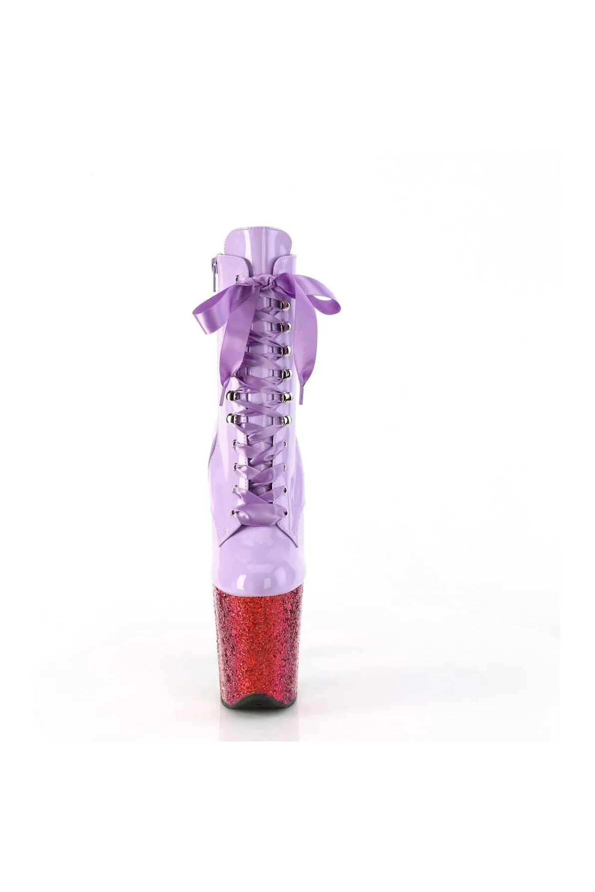FLAMINGO-1020HG Purple Patent Ankle Boot