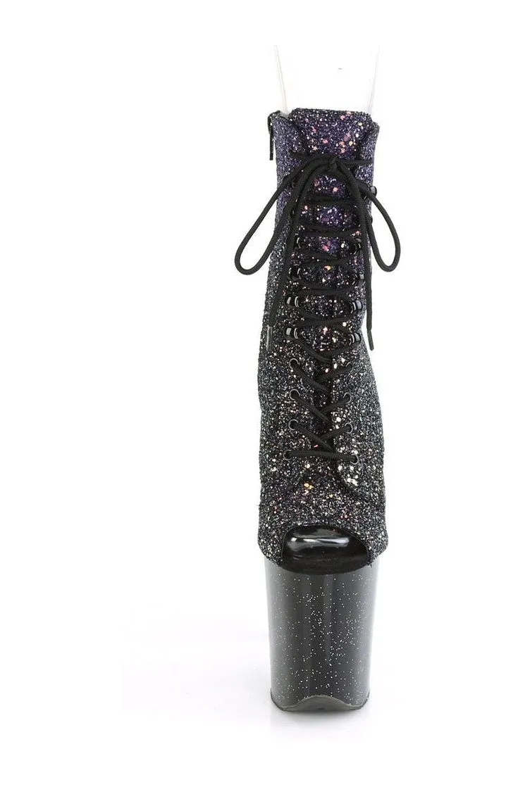 FLAMINGO-1021OMBG Exotic Boot | Purple Glitter