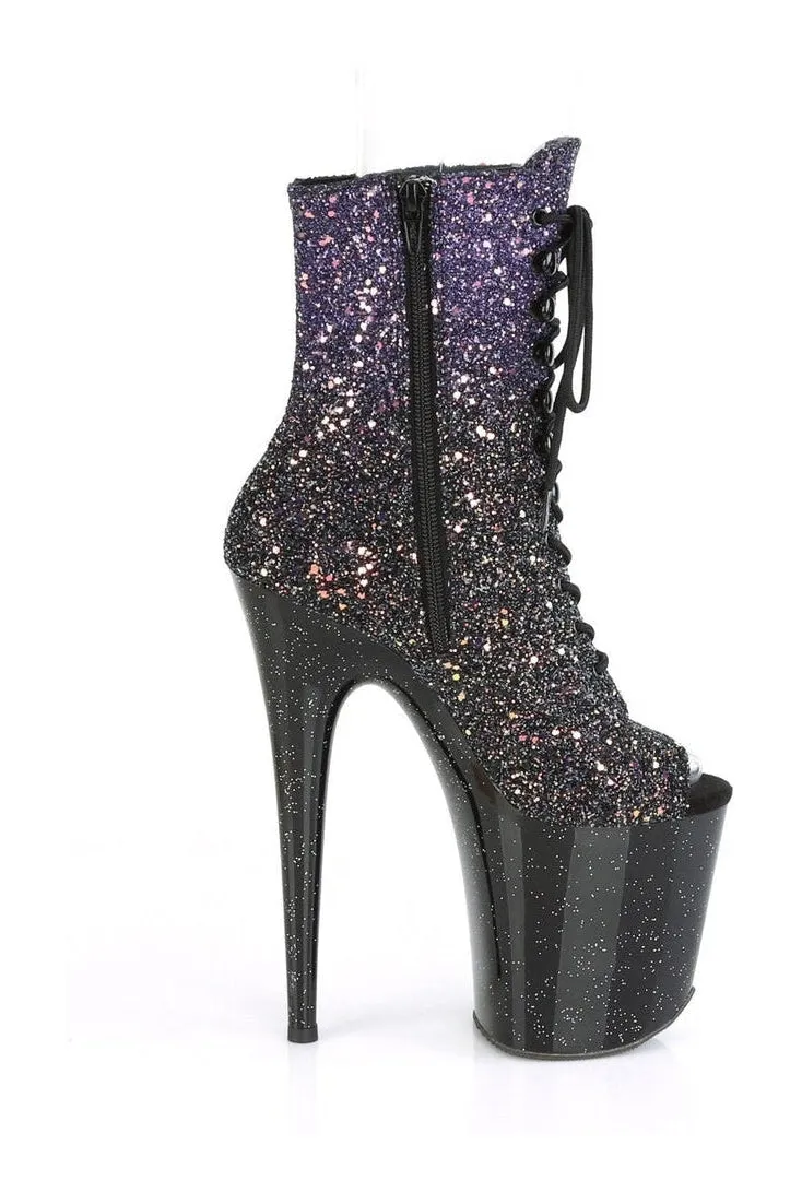 FLAMINGO-1021OMBG Exotic Boot | Purple Glitter