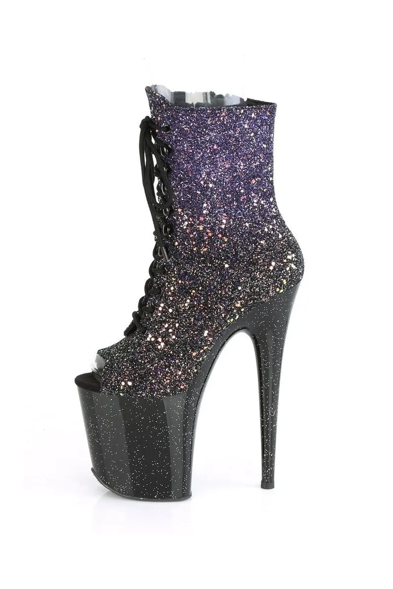 FLAMINGO-1021OMBG Exotic Boot | Purple Glitter