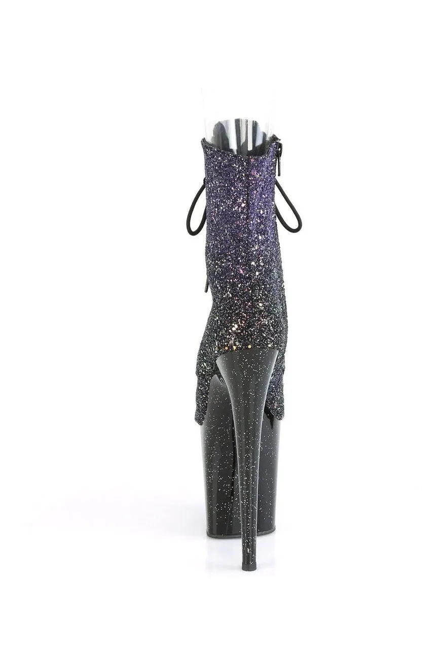 FLAMINGO-1021OMBG Exotic Boot | Purple Glitter