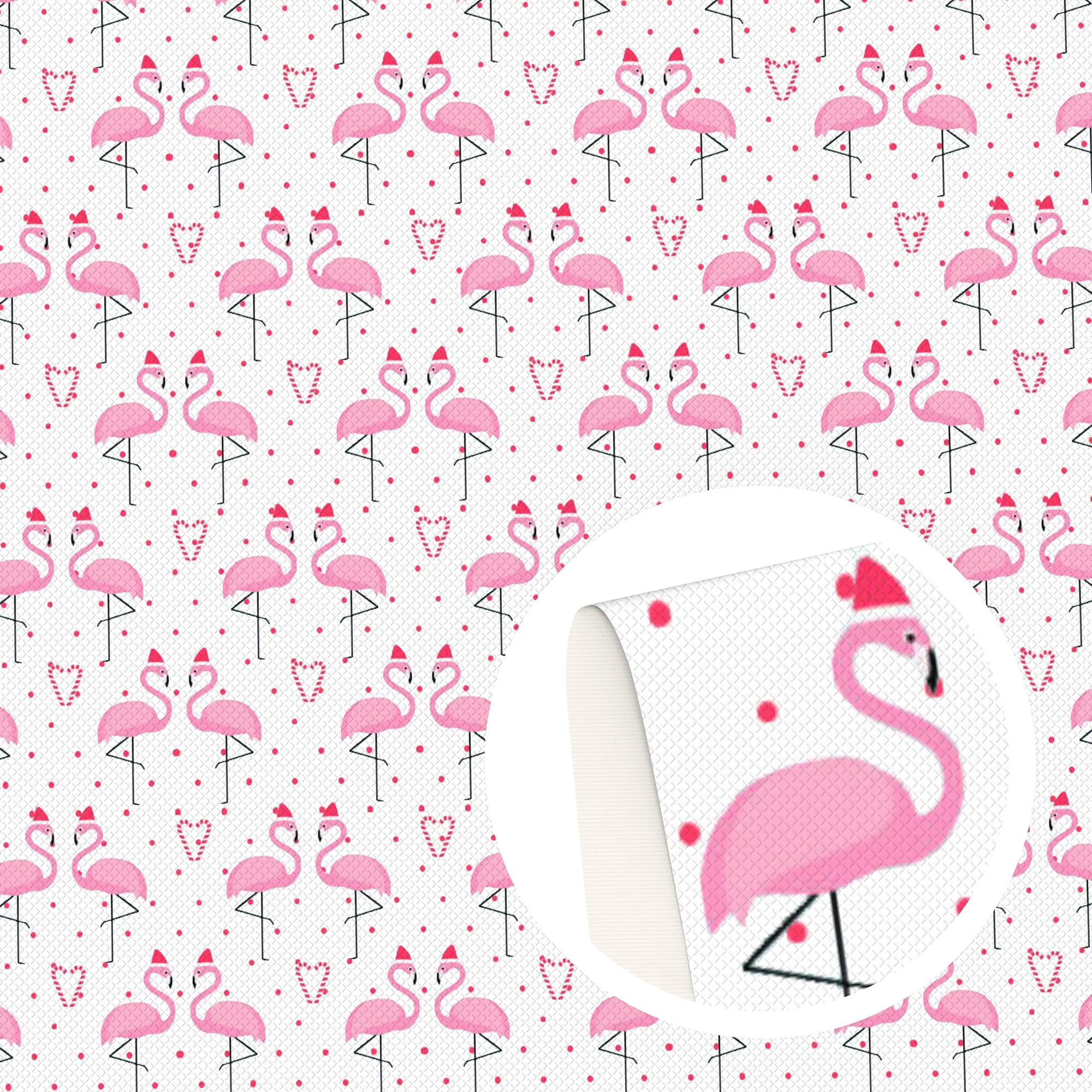 Flamingo Theme Printed Fabric