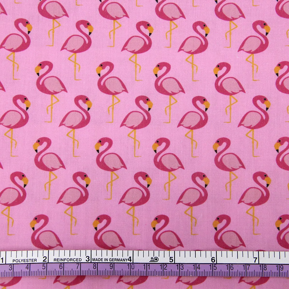 Flamingo Theme Printed Fabric