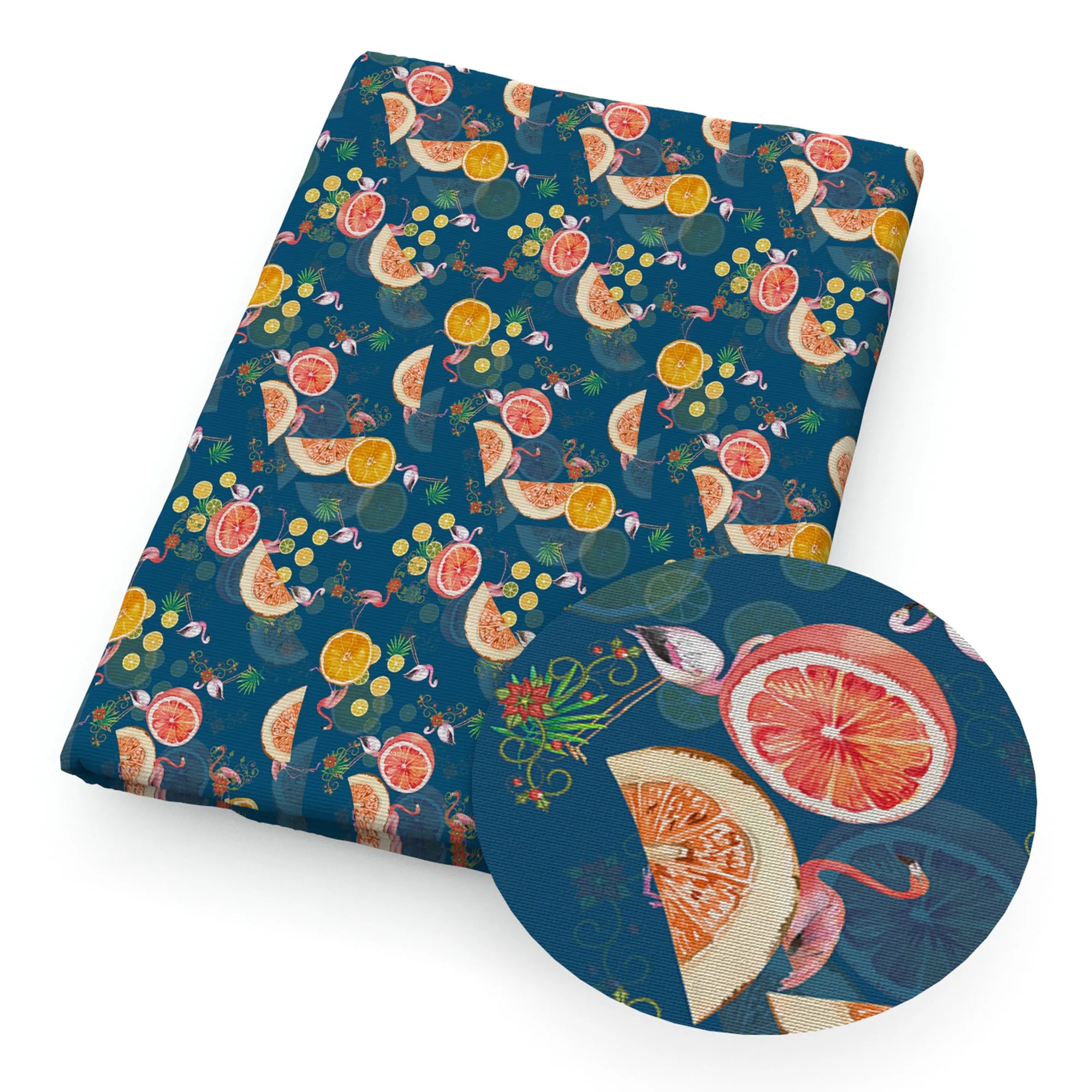 Flamingo Theme Printed Fabric