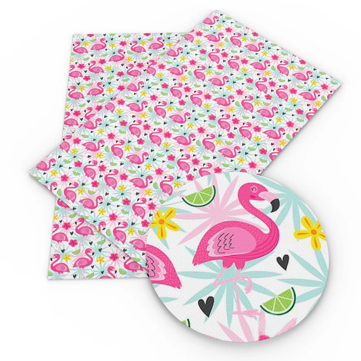 Flamingo Theme Printed Fabric