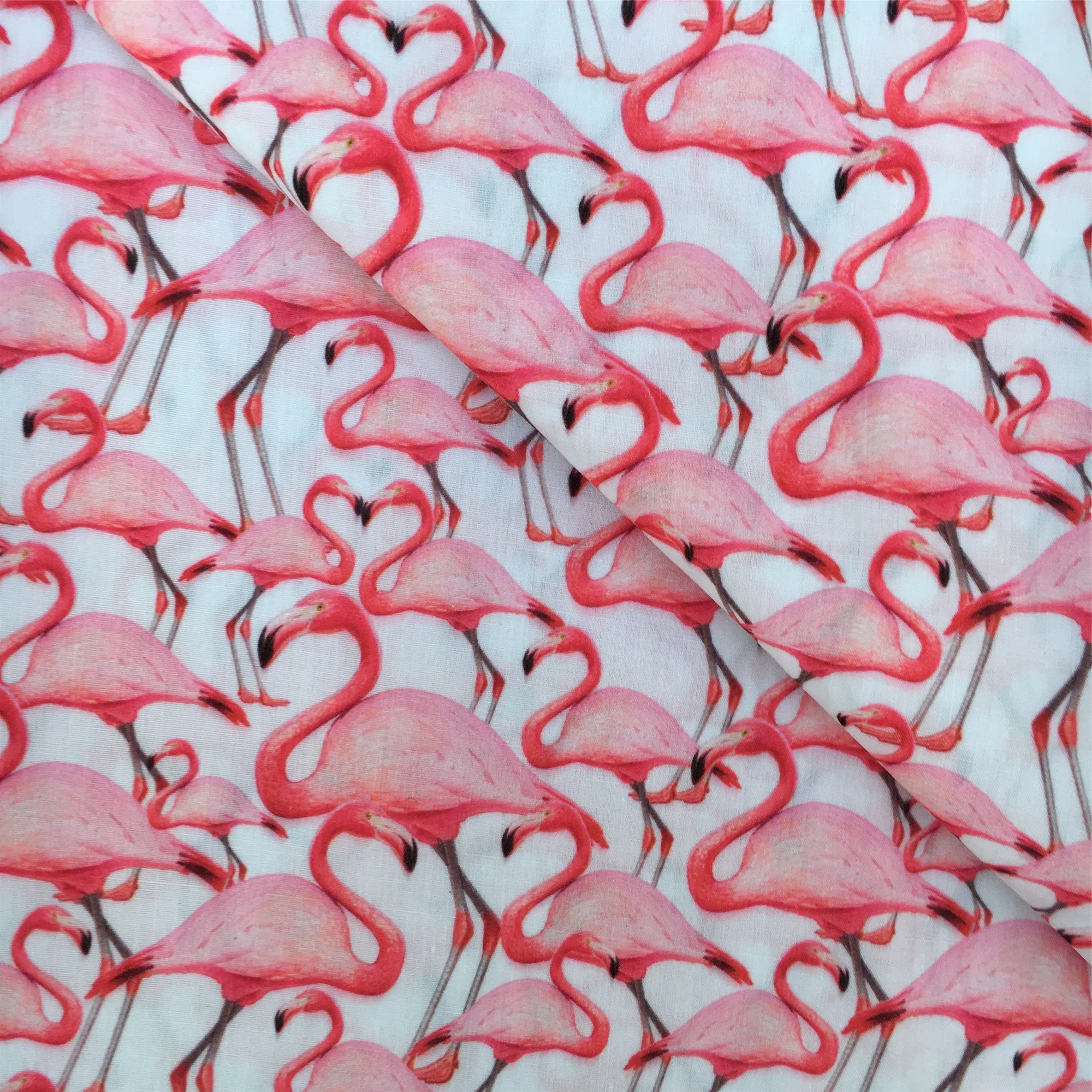 Flamingo Theme Printed Fabric