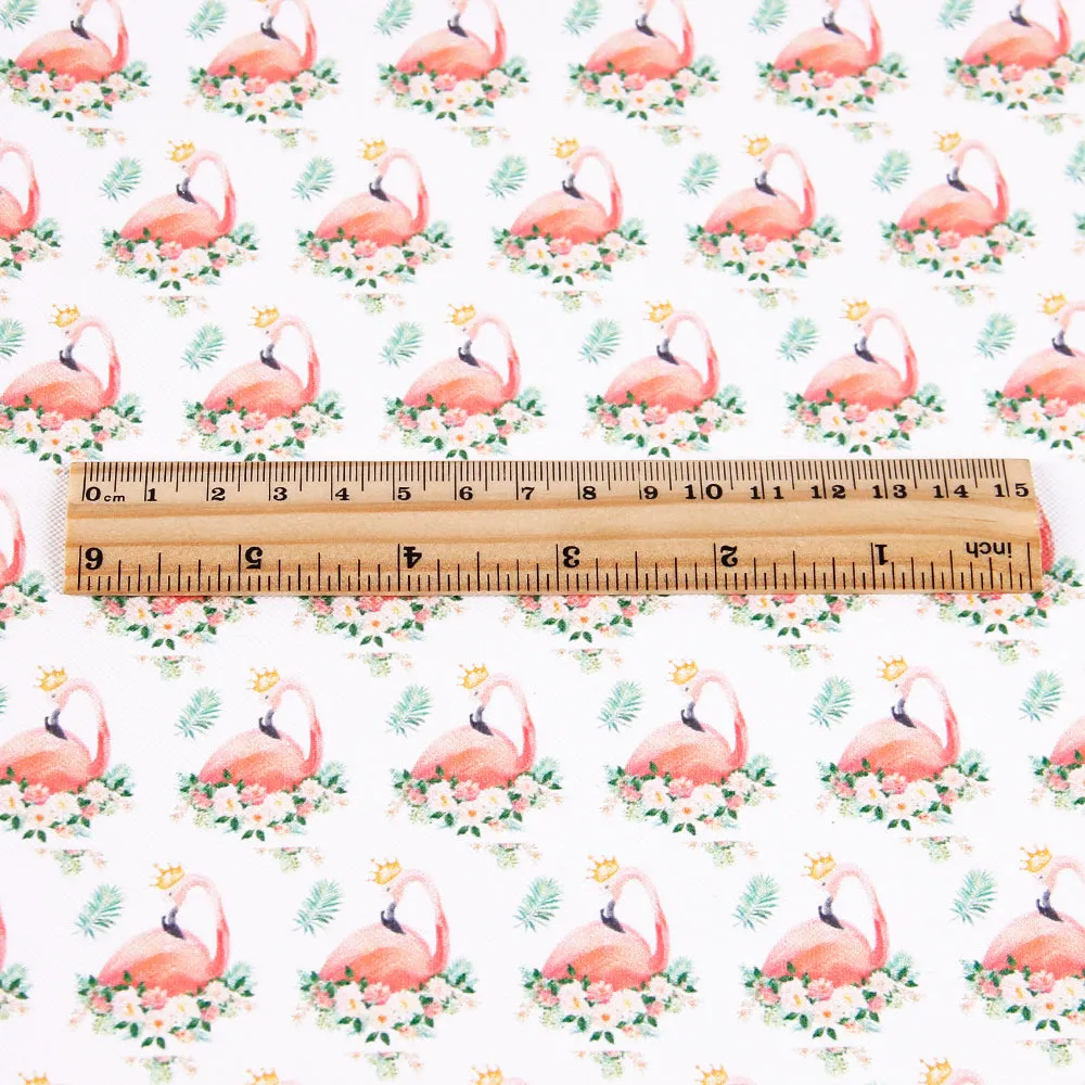 Flamingo Theme Printed Fabric