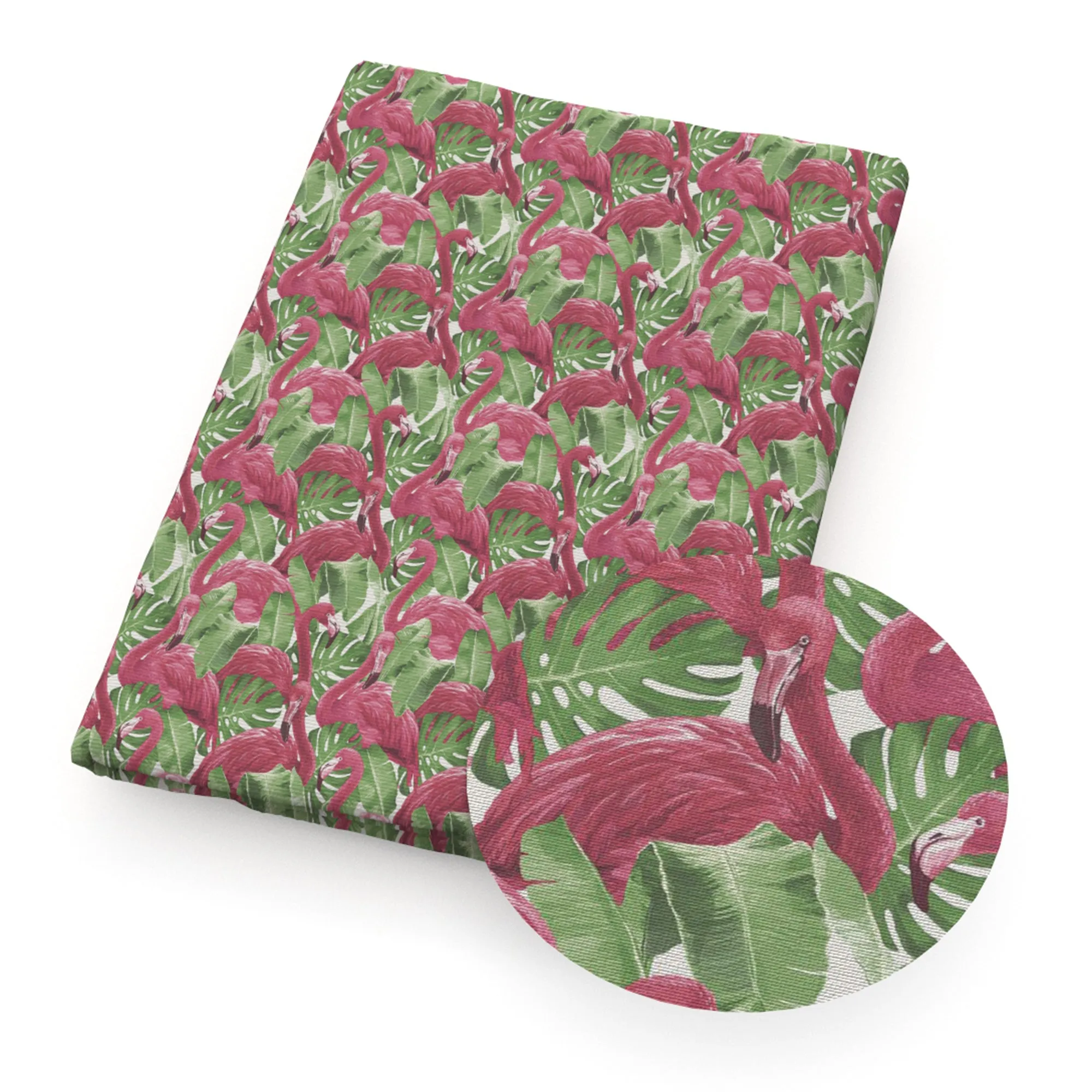 Flamingo Theme Printed Fabric