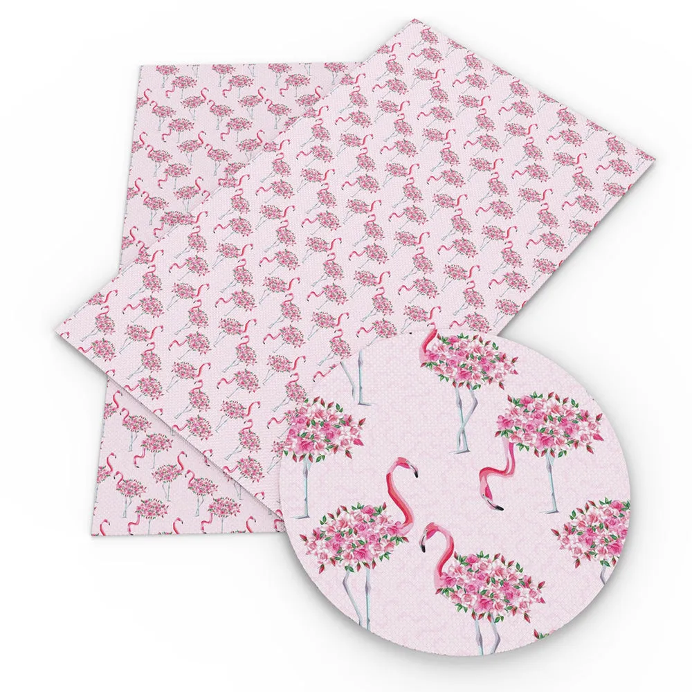 Flamingo Theme Printed Fabric