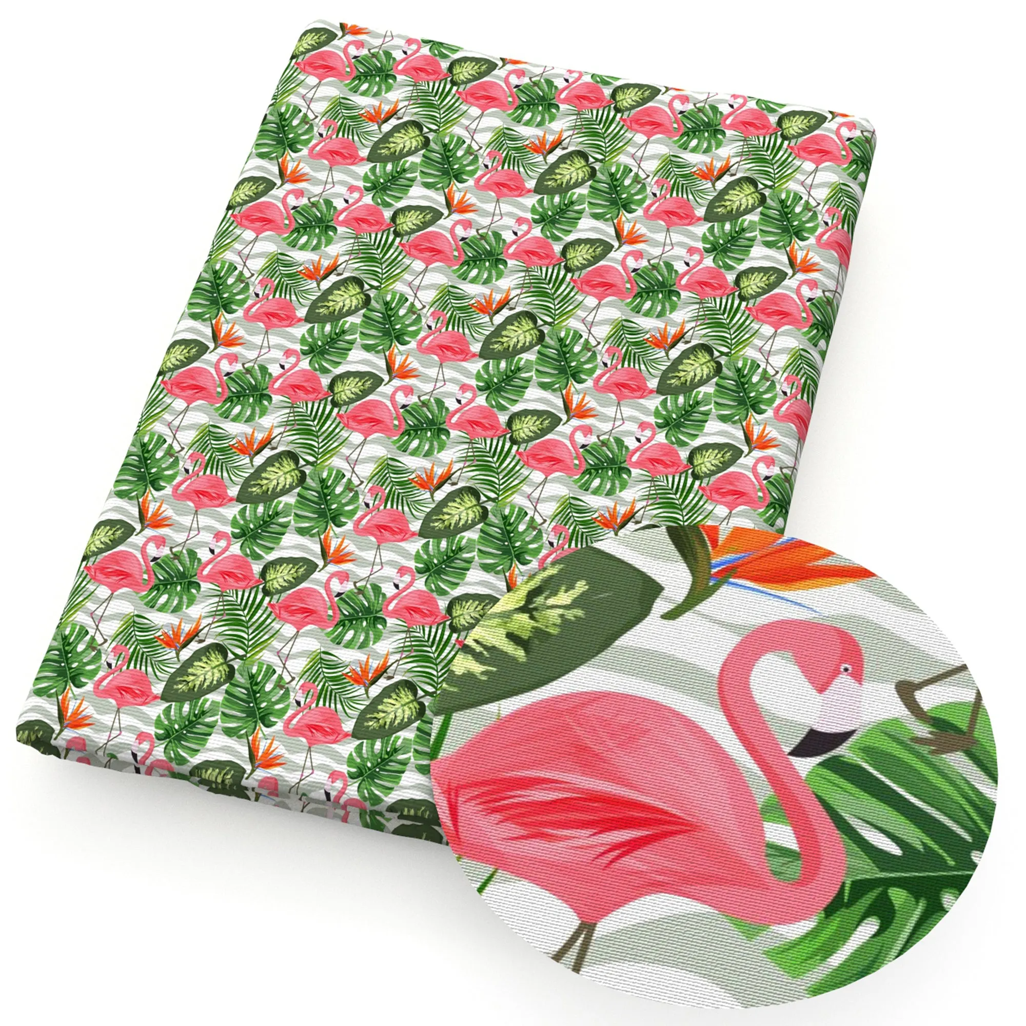 Flamingo Theme Printed Fabric