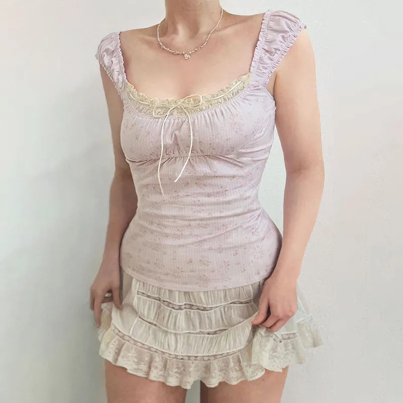 Floral Pink Summer Top