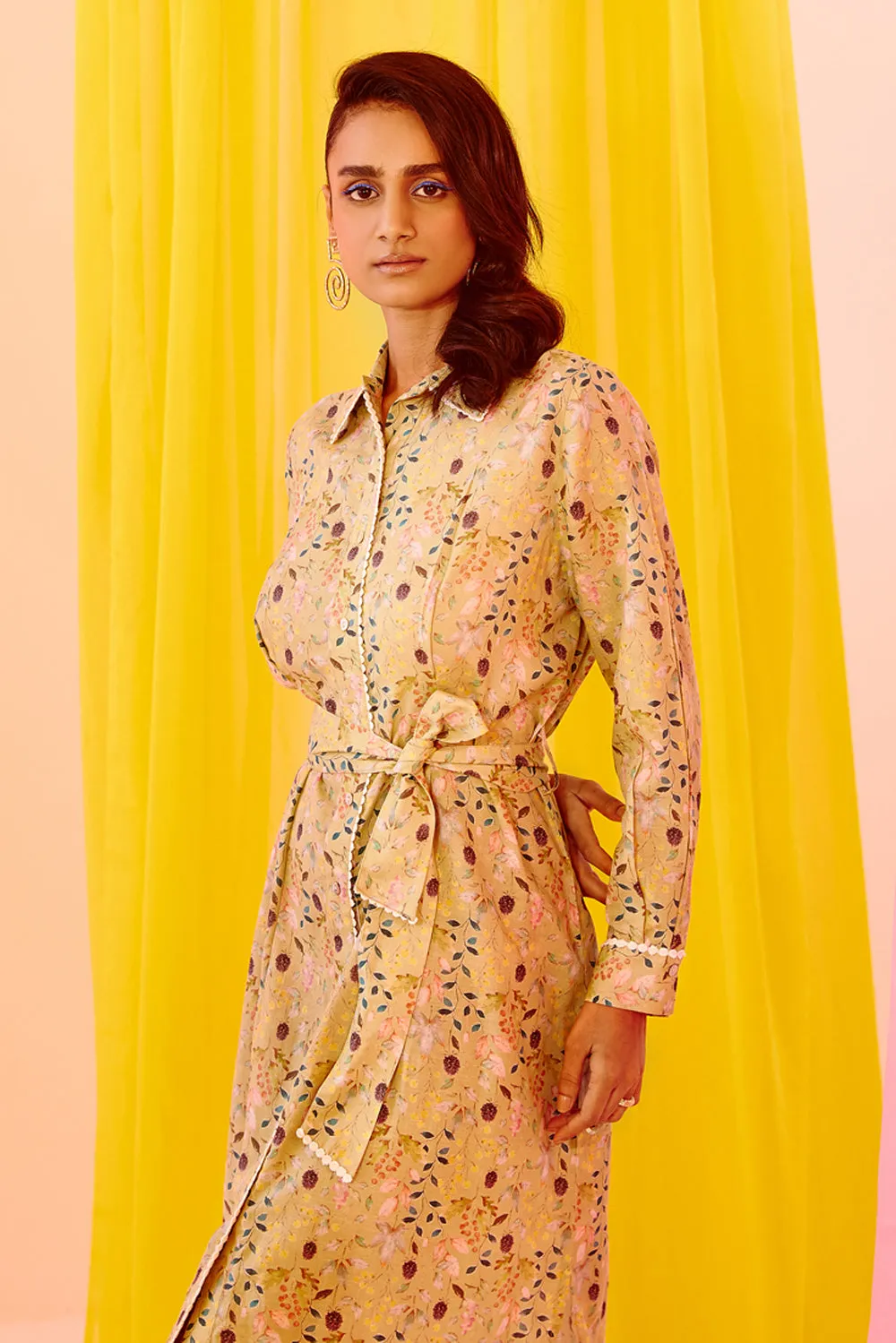 Forever Classic Printed Shirt Dress