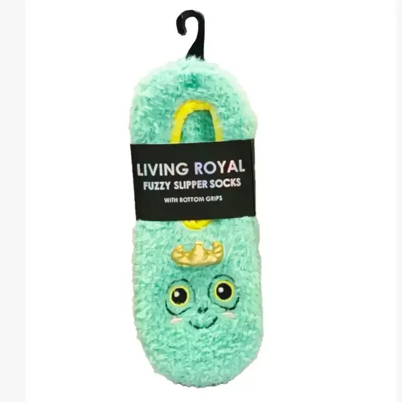 Fuzzy Slipper Socks - Popping Champagne Bottles - Yellow