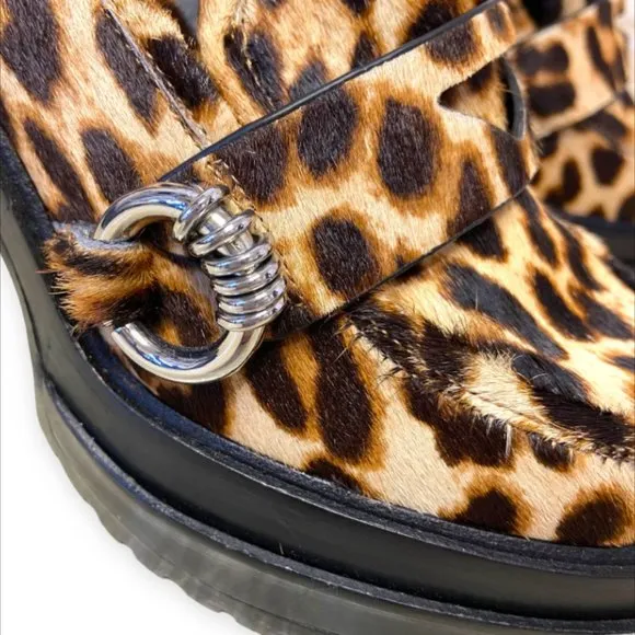 Gianni Bini Maxxwelle Leopard Print Platform Block Heel (Size 6M)- NWT