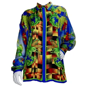 Gianni Versace 1990s "Autumn Nature" Shirt