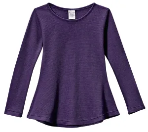 Girls Soft & Cozy Thermal Long Sleeve Tunic | Purple