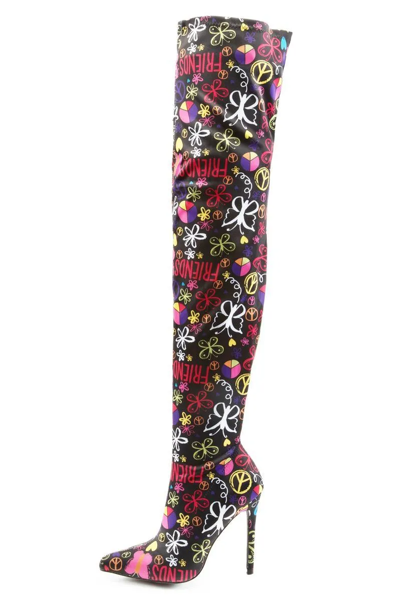 Gisele-7B Thigh High Heel Boot