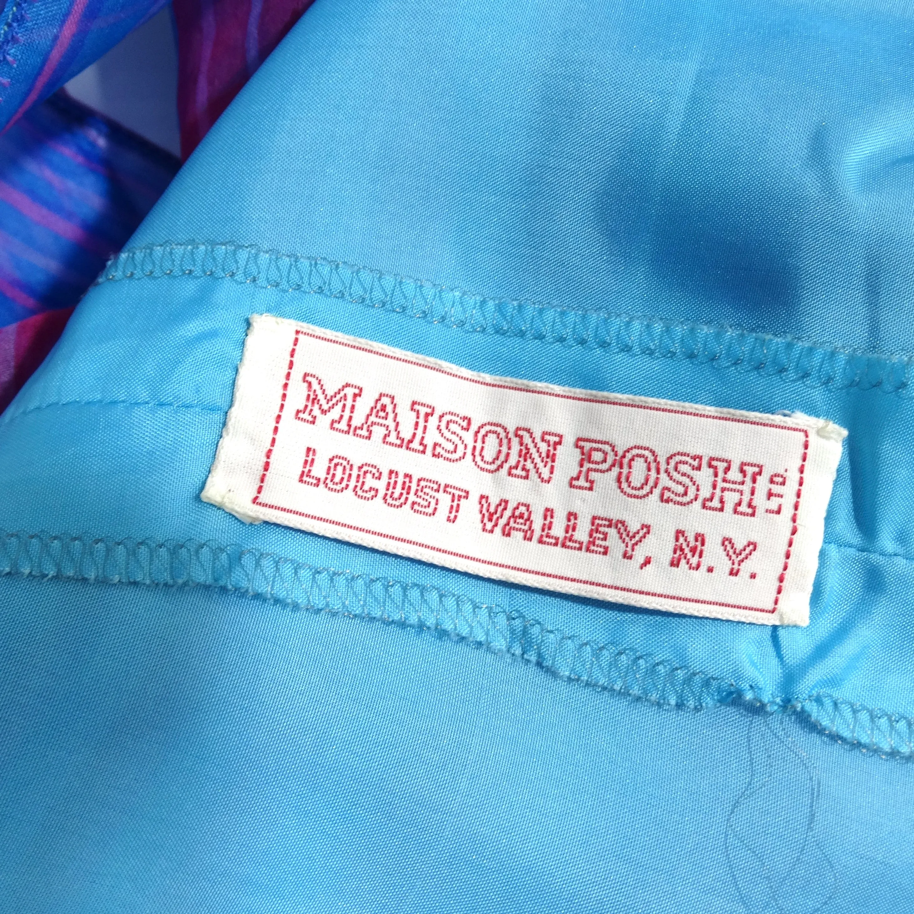 Givenchy 1980s Pink & Blue Stripe Dress