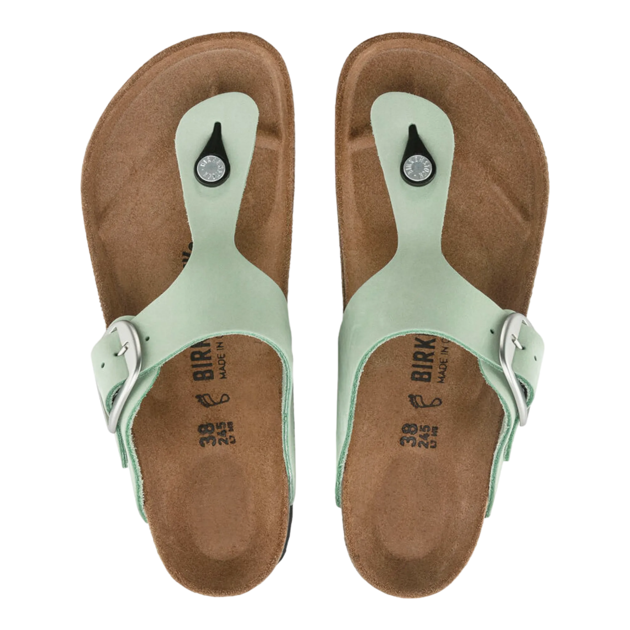 Gizeh Big Buckle Nubuck Leather