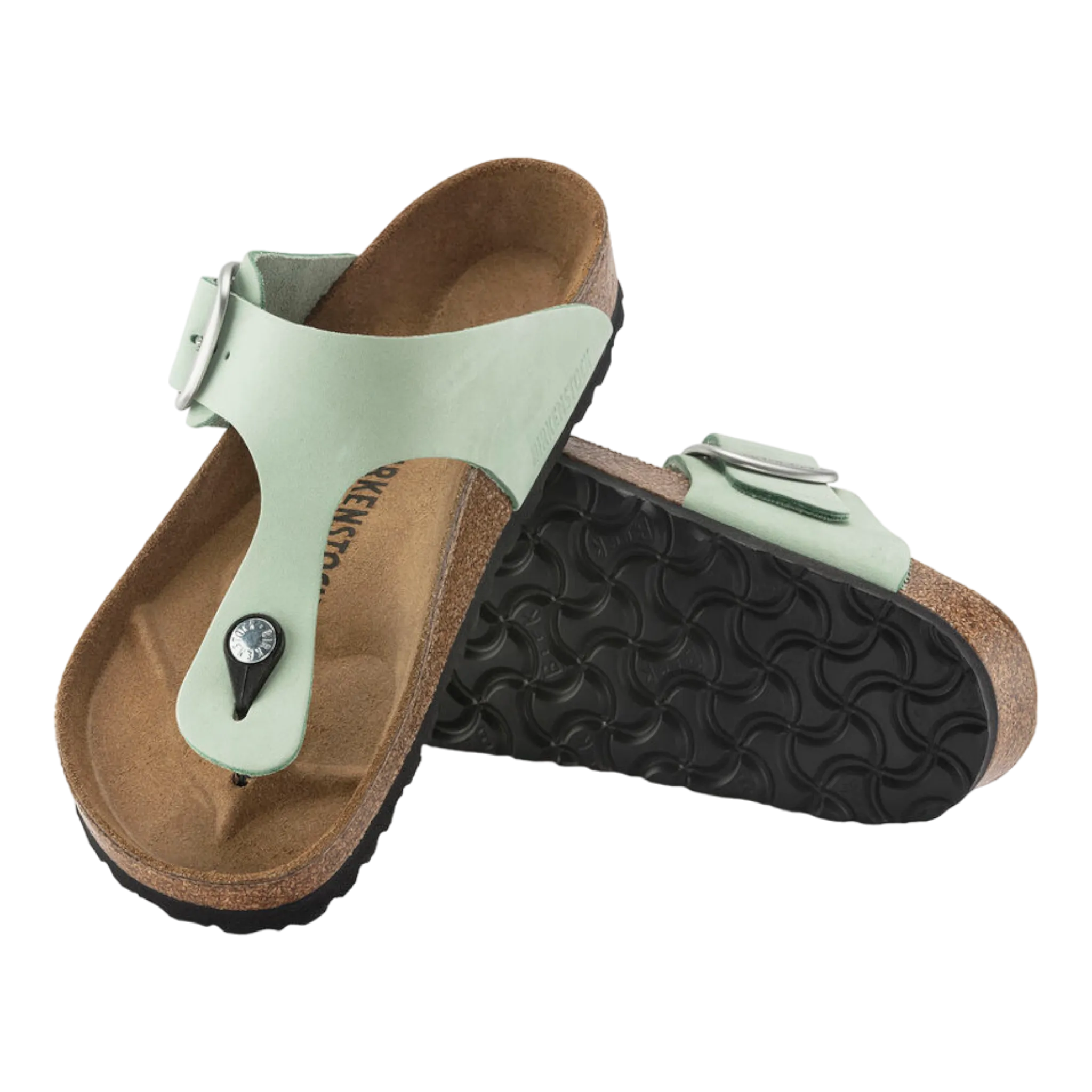 Gizeh Big Buckle Nubuck Leather