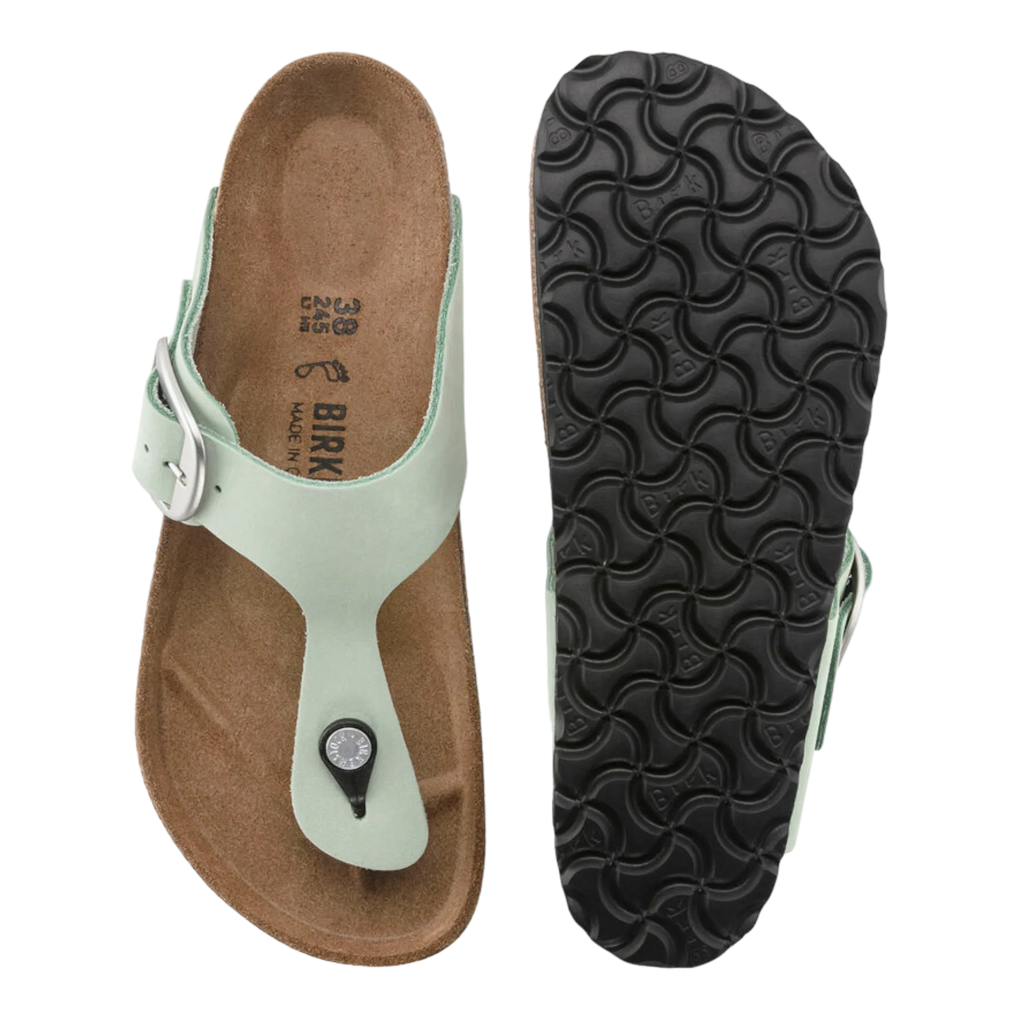 Gizeh Big Buckle Nubuck Leather