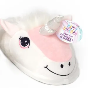 Happy Unicorn Slippers - Children's Sizes