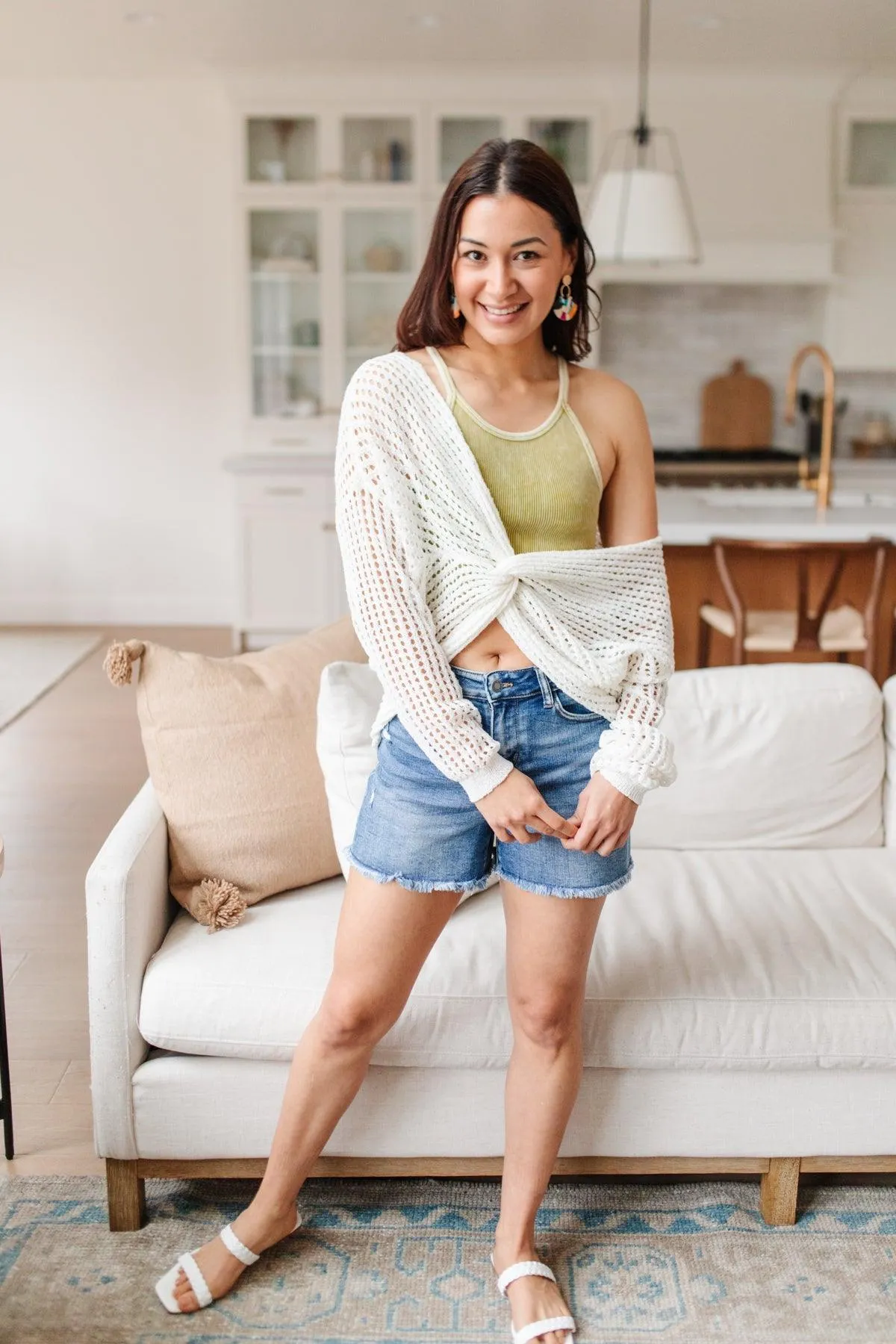 Hazel Blues® | Rendezvous Crop Tank In Mustard