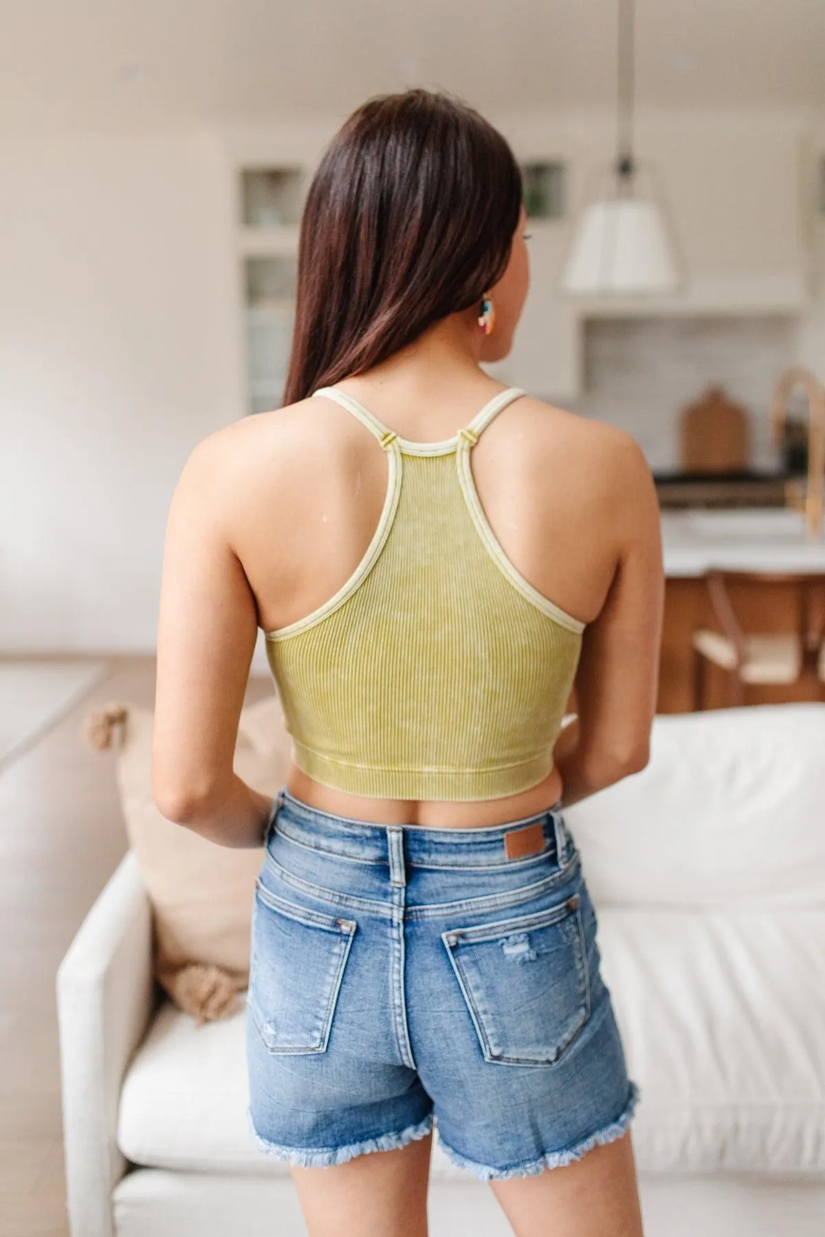 Hazel Blues® | Rendezvous Crop Tank In Mustard