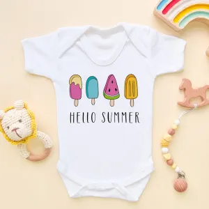 Hello Summer Baby Bodysuit
