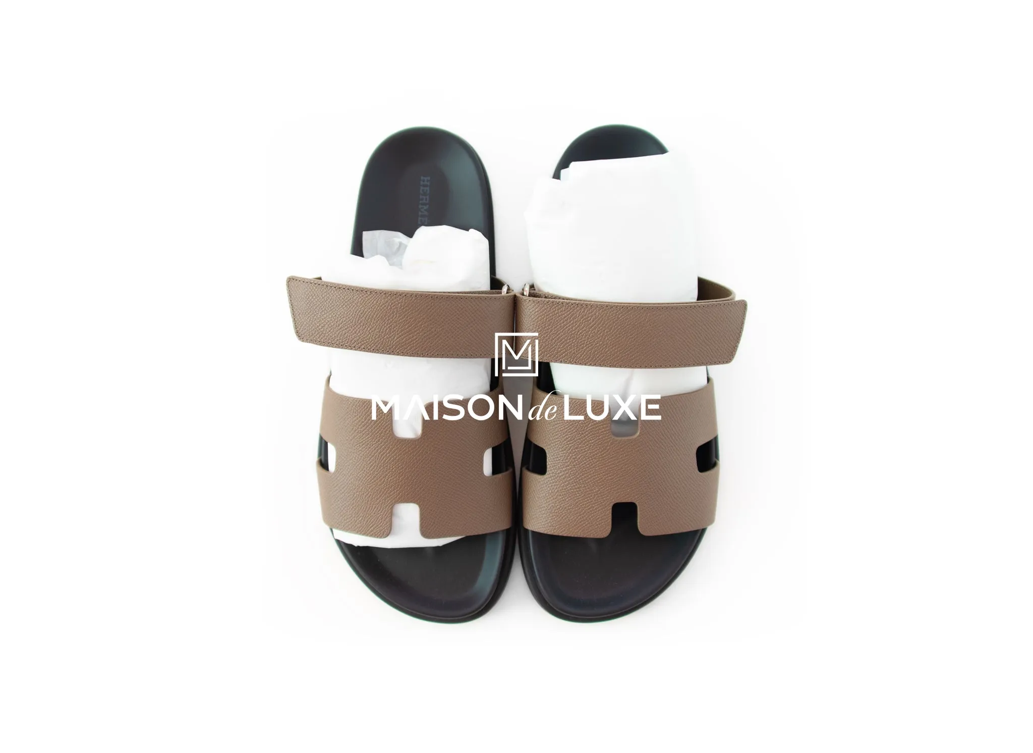 Hermes Men's Etoupe Chypre Sandal 43