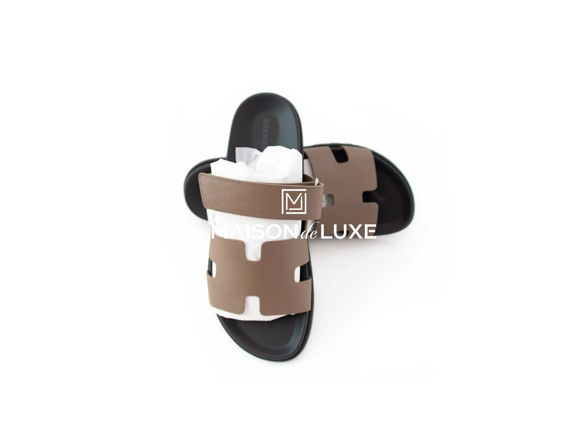 Hermes Men's Etoupe Chypre Sandal 43